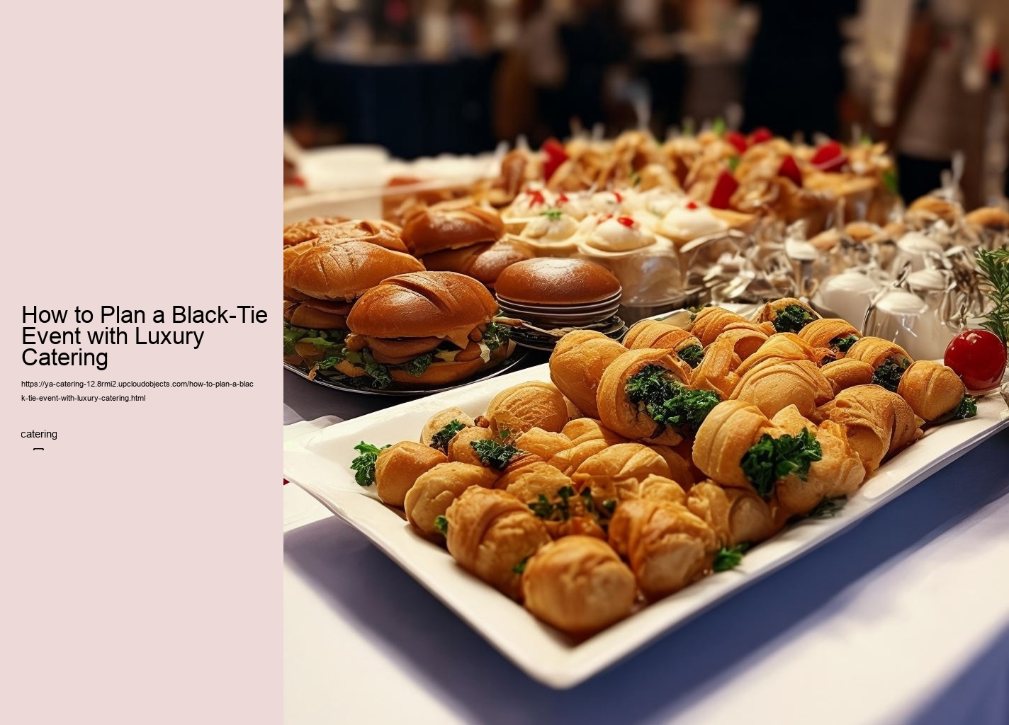 How to Plan a Black-Tie Event with Luxury Catering